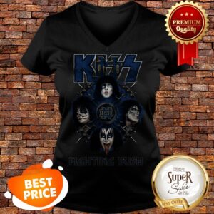 Alternative view of Nice Kiss Mashup Notre Dame Fighting Irish Football Shirt