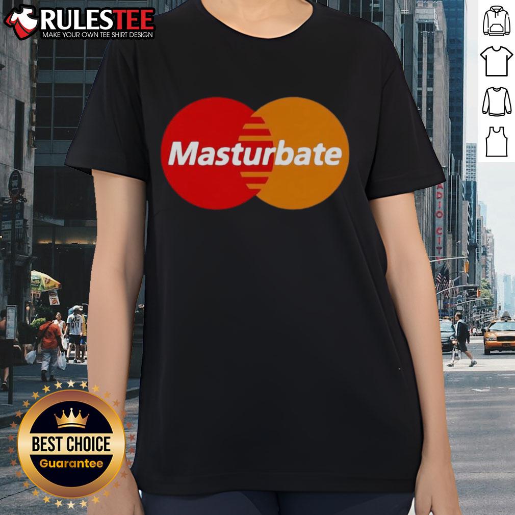 Funny MasterBate Mastercard Logo Parody T-Shirt - Image 3