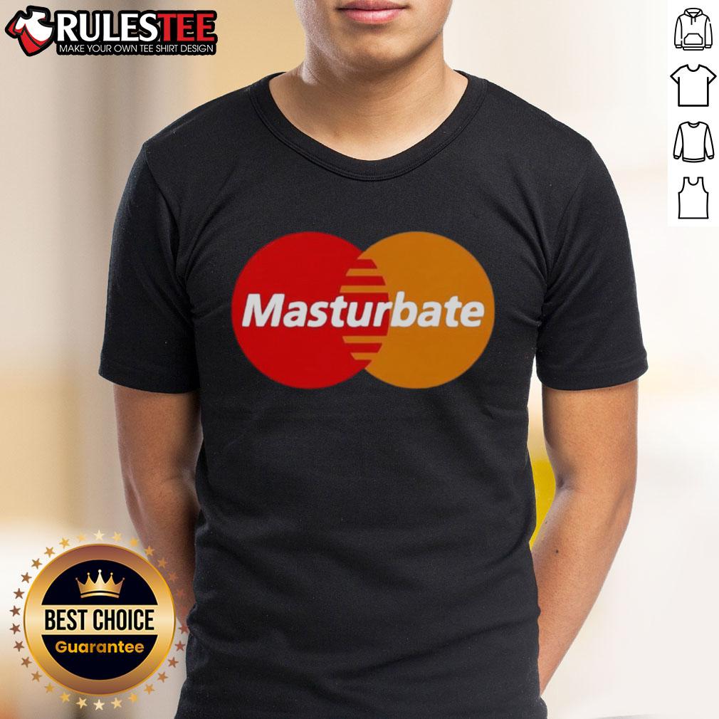 Funny MasterBate Mastercard Logo Parody T-Shirt