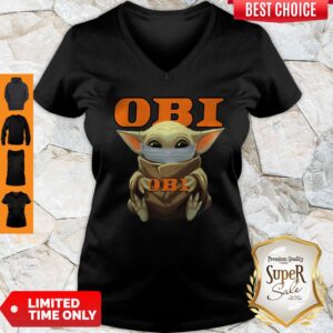 Alternative view of Original Baby Yoda Face Mask Hug OBI Shirt