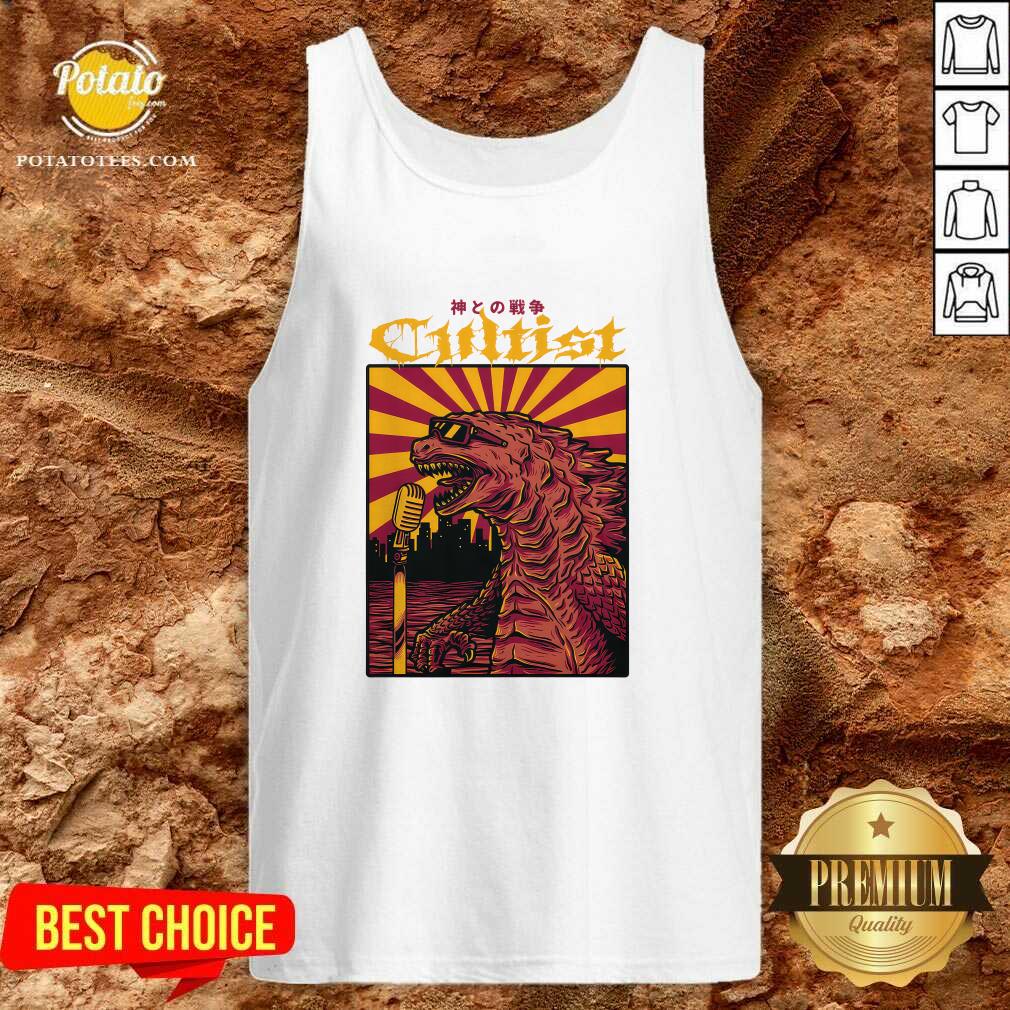 Cultist War With God Godzilla T-shirt - Image 3