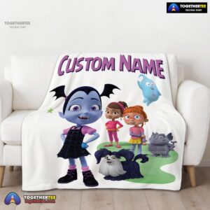 Alternative view of Official Cute Vampirina & Friends Blanket Fleece Customized Blanket