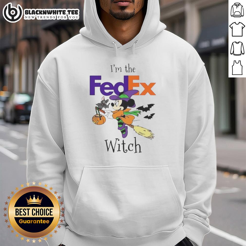 Original Minnie Mouse I'm Fedex Witch Trick Or Treat Halloween T-Shirt - Image 2