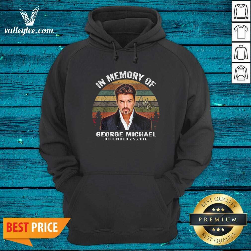 Top In Memory Of George Michael December 20 2016 Signature Vintage Shirt - Image 2