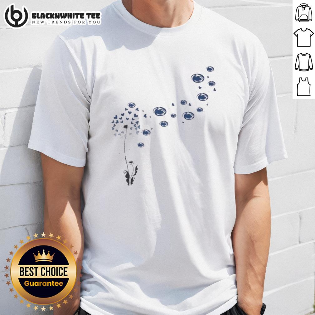 Top Dandelion Flower Penn State Nittany Lions Football Logo T-Shirt