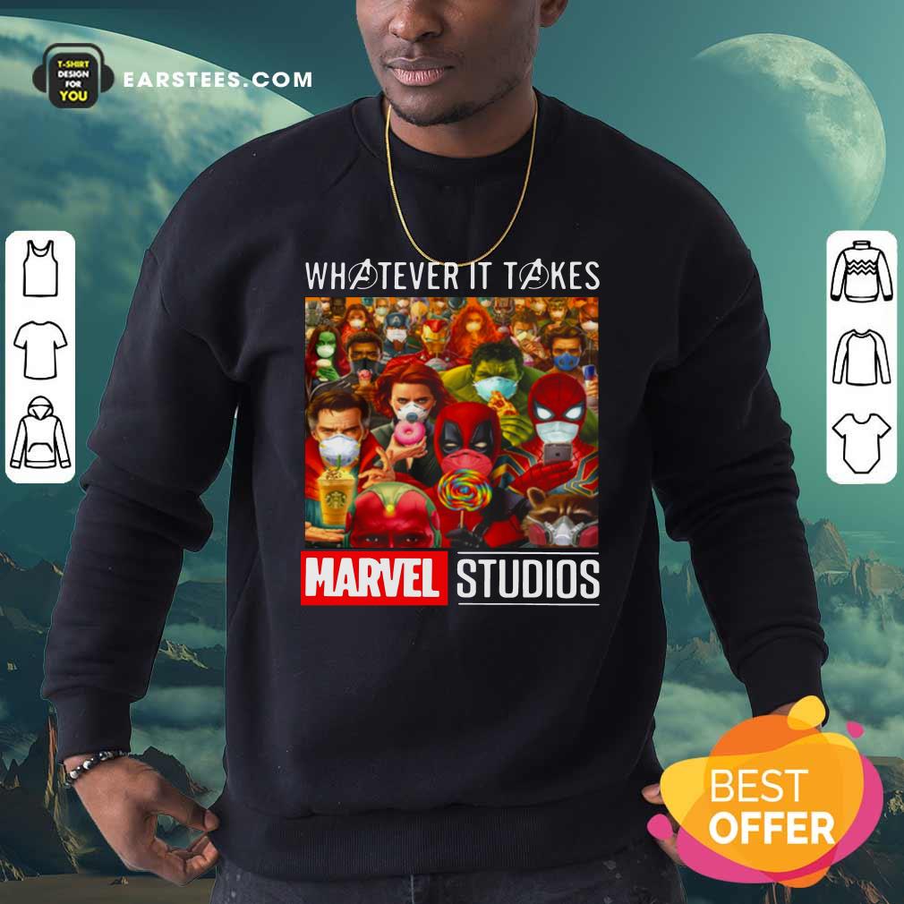 Good Whatever It Takes Marvel Studios Avengers Face Mask Shirt - Image 5