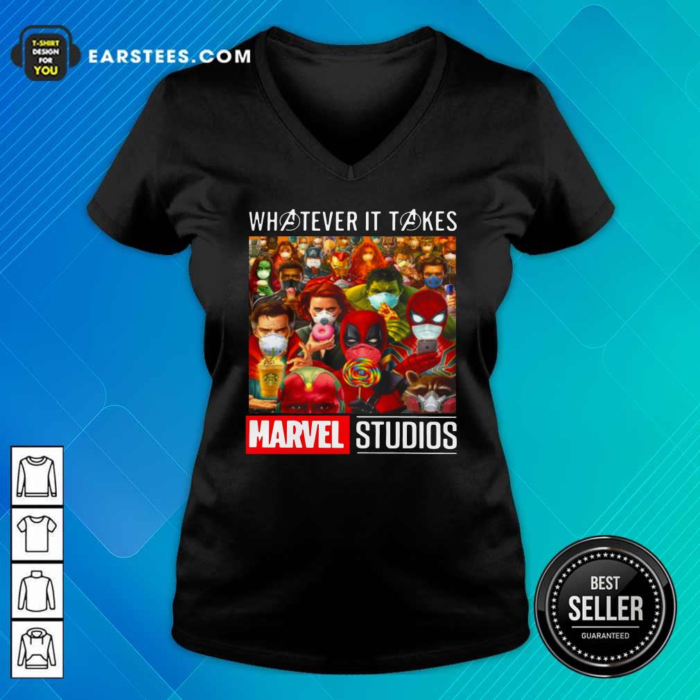 Good Whatever It Takes Marvel Studios Avengers Face Mask Shirt - Image 3