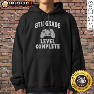 Alternative view of Pretty 8th Grade Level Complete Shirt