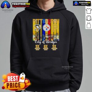 Alternative view of Top Pittsburgh City Of Bridges T-Shirt