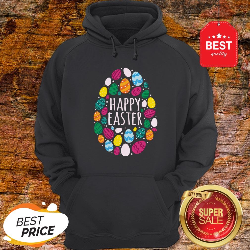 Cute Happy Easter Day Colorful Eggs Shirt - Image 5