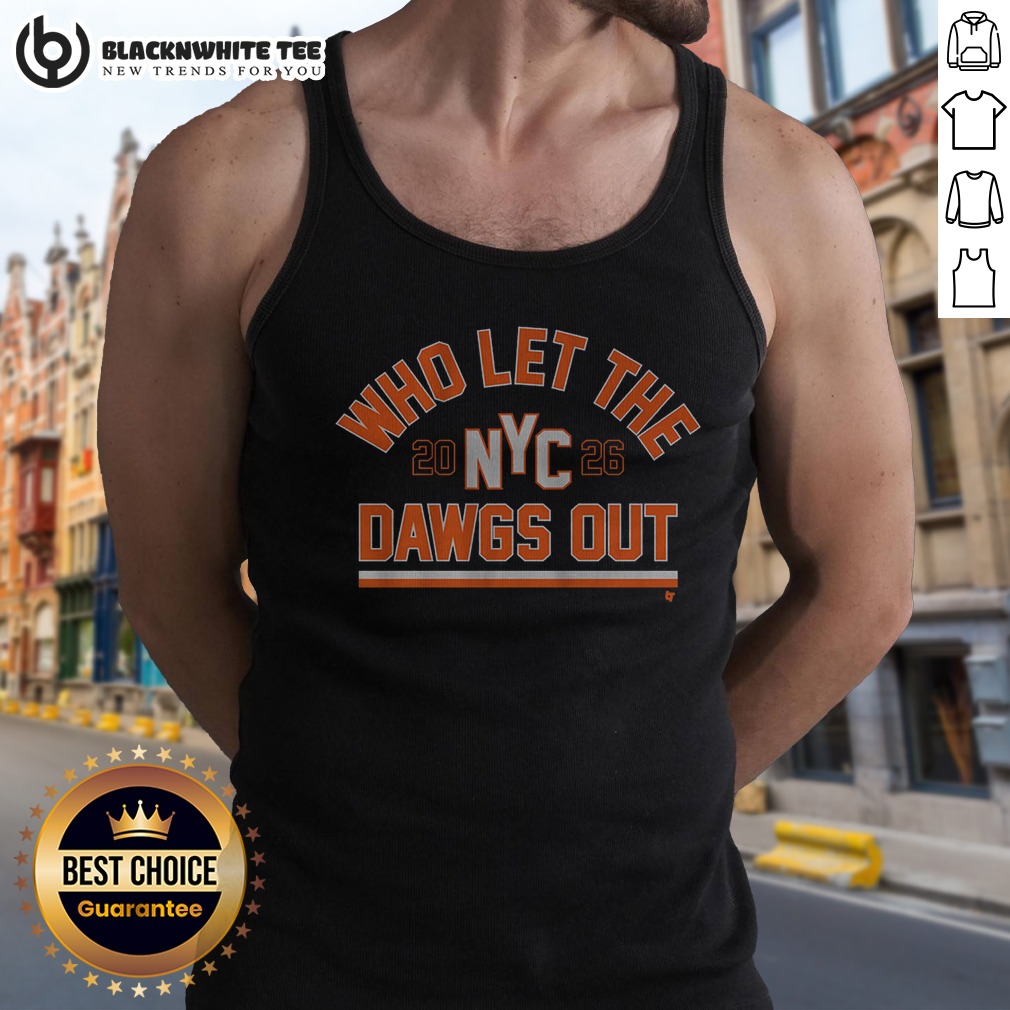 Premium Top New York Who Let The Dawgs Out Shirt - Image 4