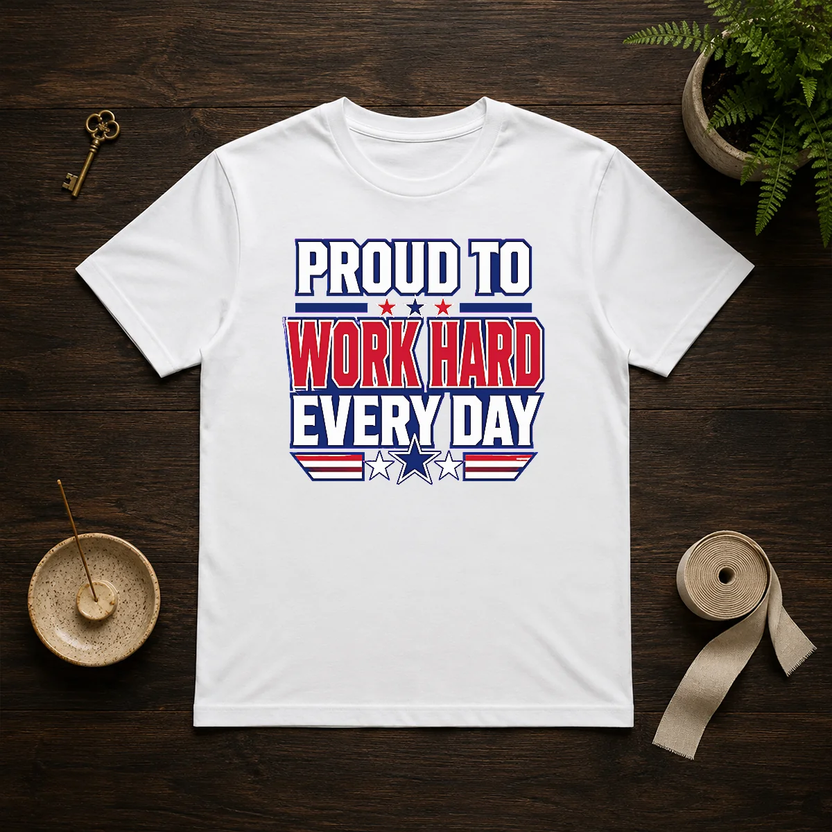 Official American Labour Day Proud Worker Typography Shirt