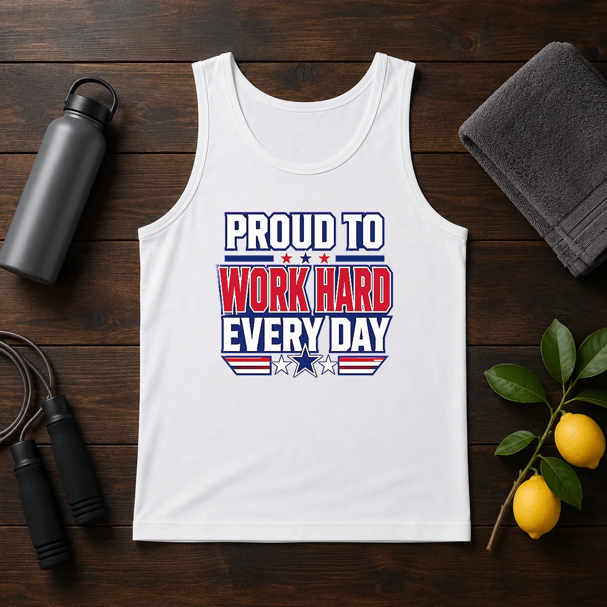 Official American Labour Day Proud Worker Typography Shirt - Image 3