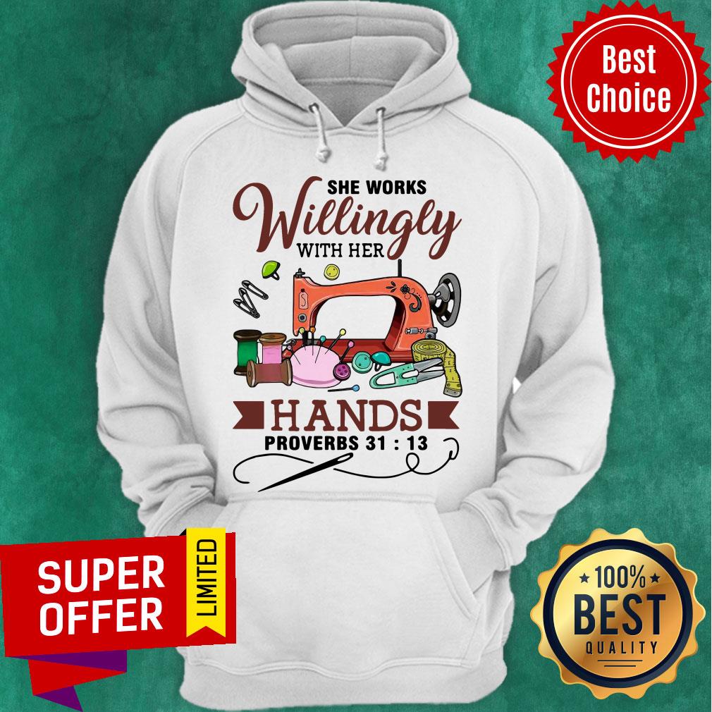 Top She Works Willingly With Her Hands Proverbs 31-13 Vintage Shirt - Image 3