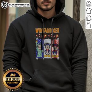 Alternative view of Funny Whataburger Statue Of Liberty And Mickey Mouse USA Patriotic Shirt