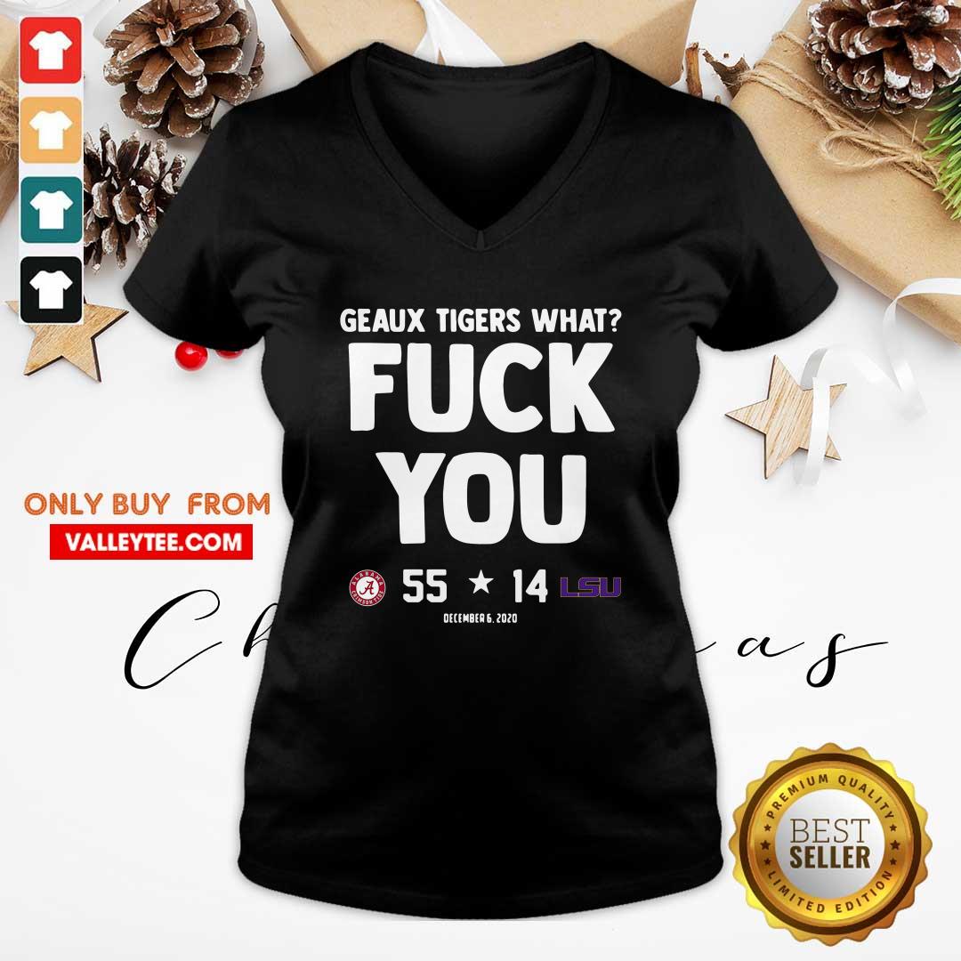 Sweet Geaux Tigers What Fuck You Alabama 55 14 Lsu Shirt - Image 3