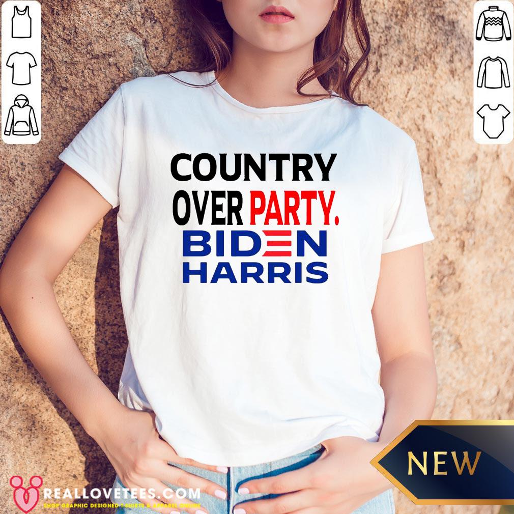 Cool Country Over Party Biden Black Red Blue Election Shirt - Image 5