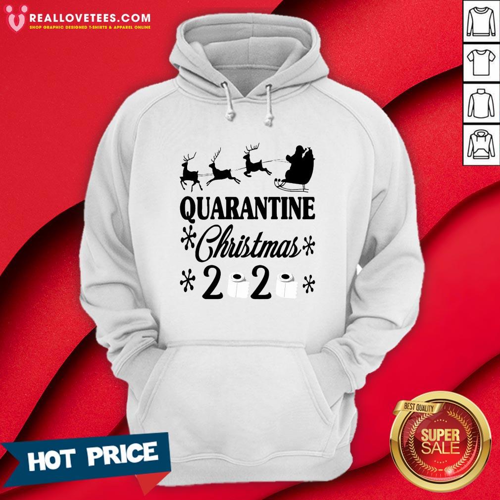Cute Santa Christmas Quarantine Slogans Funny Shirt - Image 4