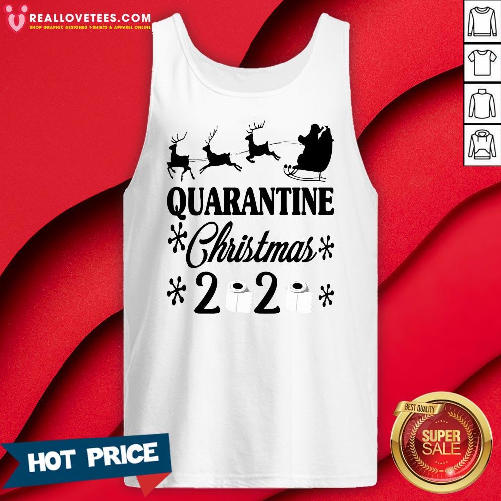 Cute Santa Christmas Quarantine Slogans Funny Shirt - Image 2
