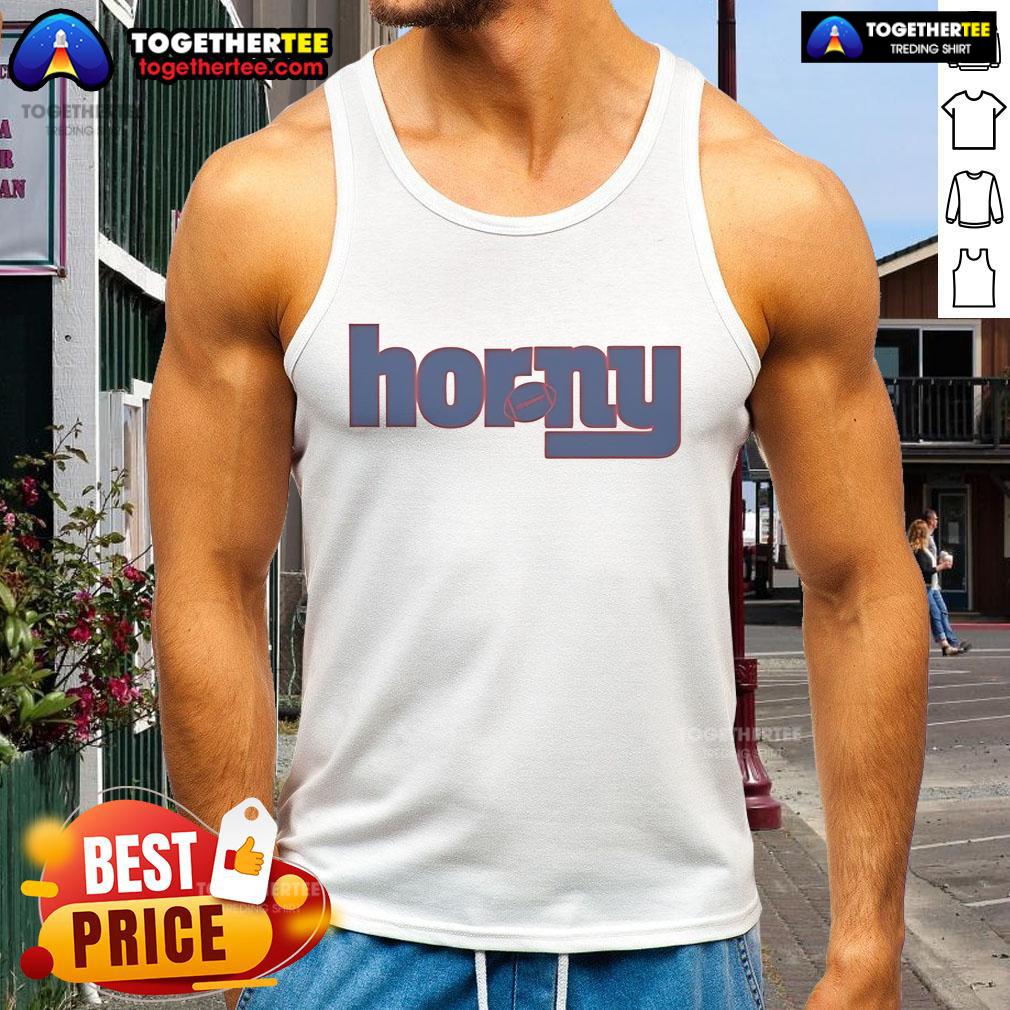 Official New York Giants Horny T-Shirt - Image 4