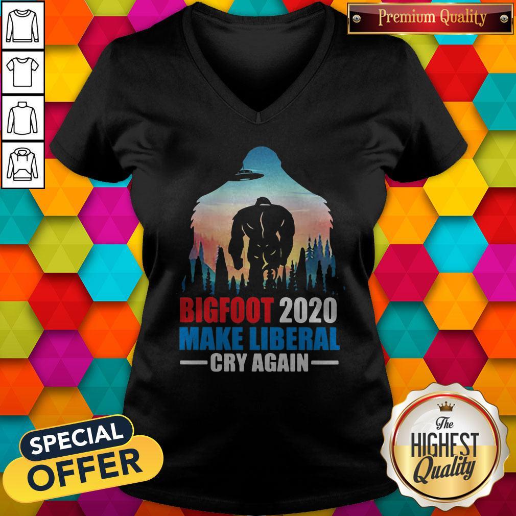 Bigfoot 2020 Make Liberal Cry Again Alien Shirt - Image 3