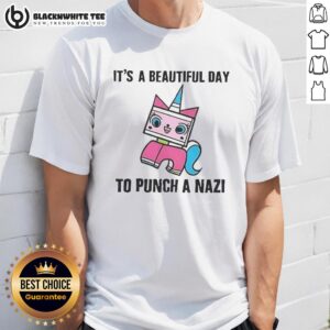 Premium It's A Beautiful Day To Punch A Nazi Princess Unikitty T-Shirt