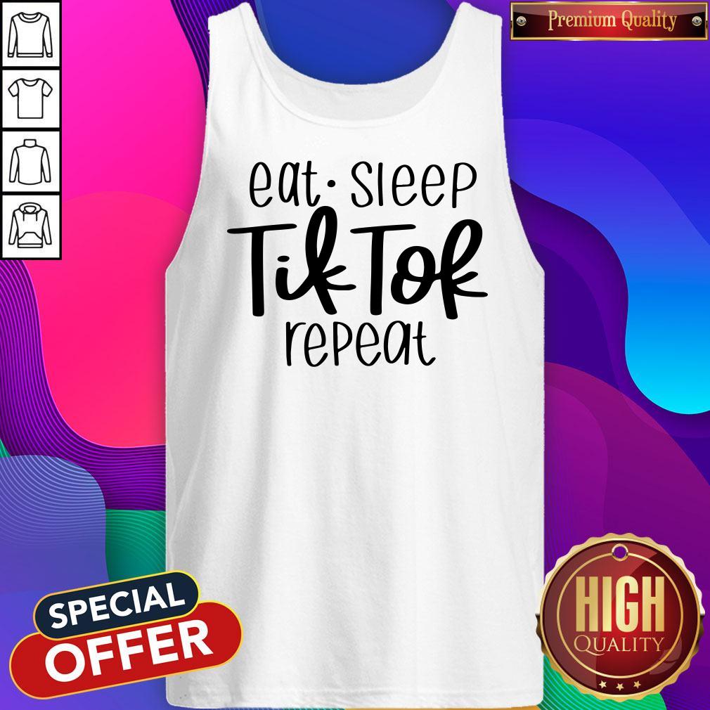 Eat Sleep Tik Tok Repeat Shirt - Image 3