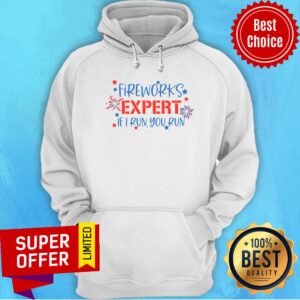 Alternative view of Fireworks Expert If I Run You Run Shirt