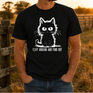 Nice Fluff Around And Find Out Cat Shirt
