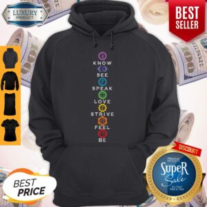 Alternative view of Nice Know See Speak Love Strive Feel Be Shirt