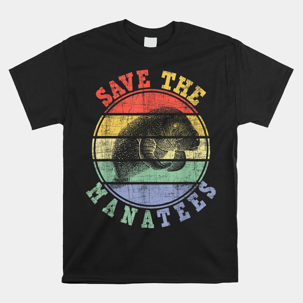 Save The Manatees Manatee Lover Zookeeper Marine Biologist Shirt - Image 4