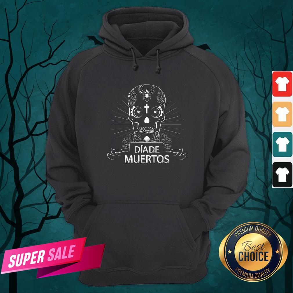 Sugar Skull Simple Dia De Muertos Vintage Shirt - Image 3