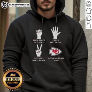 Alternative view of Official Kansas City Chiefs Nothing Beats Rock Beats Scissors Paper Beats Rock Scissors Beats Paper T-Shirt