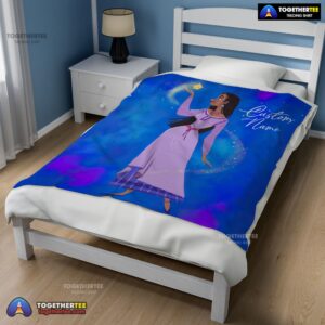 Alternative view of Official Disney Wish Asha Princess Blanket Fleece Customized Blanket