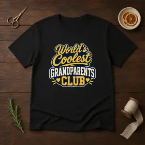Awesome Grandparents Day Worlds Coolest Club Vector Shirt