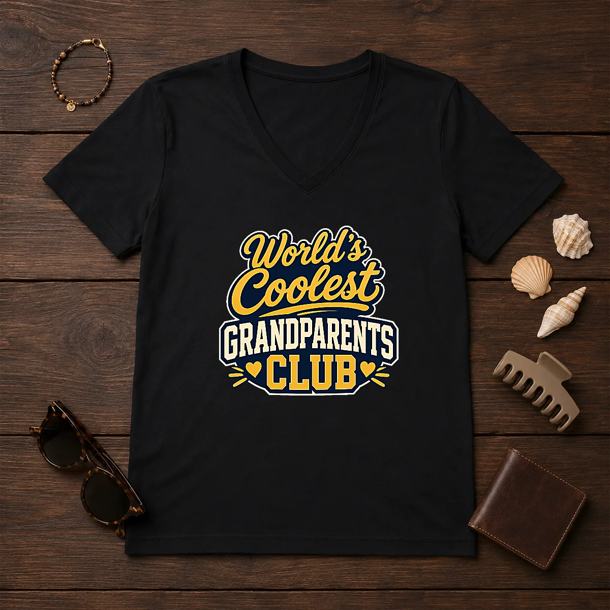 Awesome Grandparents Day Worlds Coolest Club Vector Shirt - Image 2