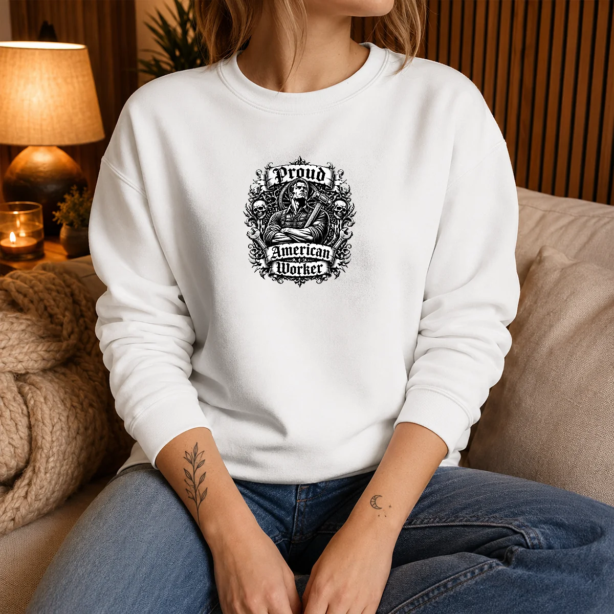Good Proud American Worker Labour Day Gothic Shirt - Image 5