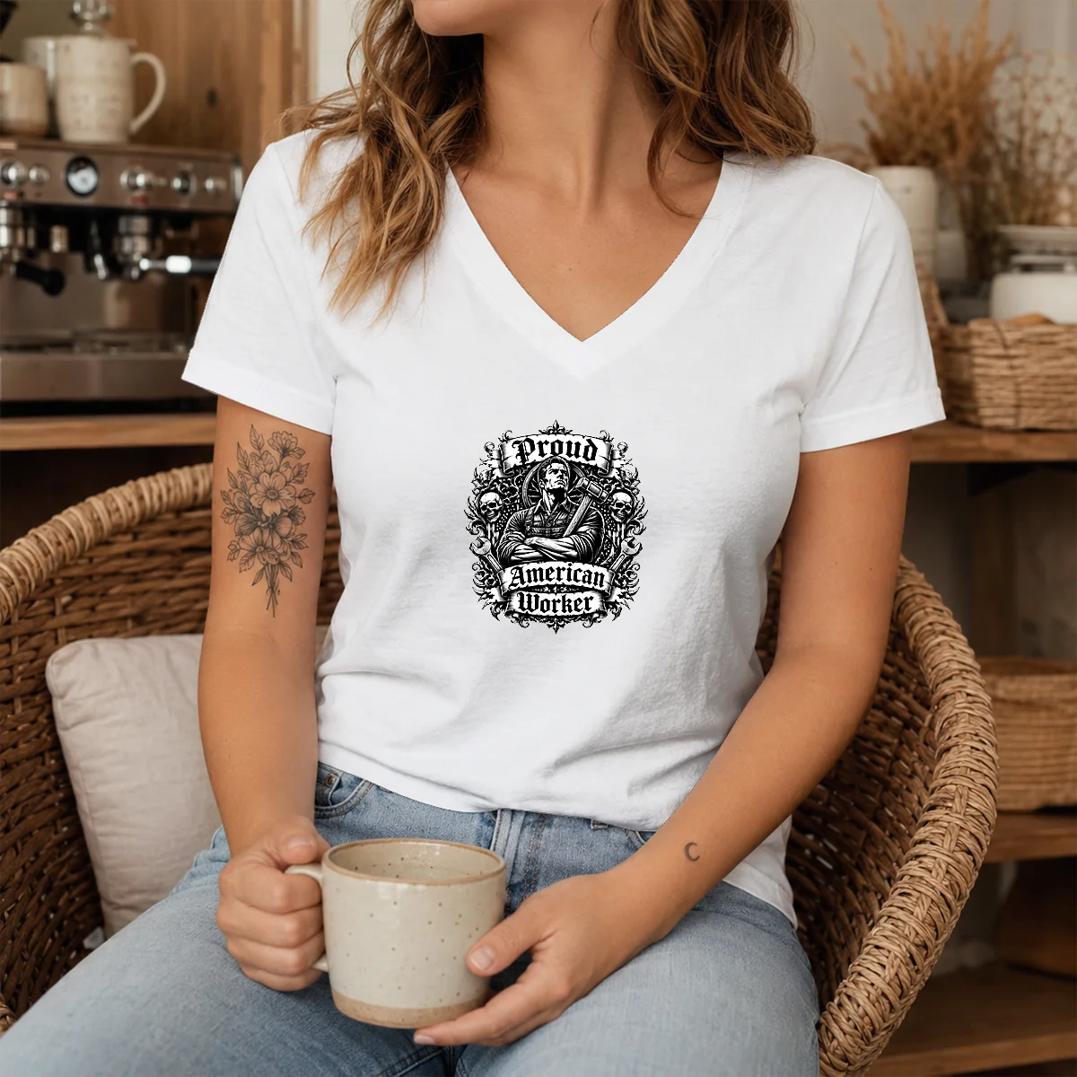 Good Proud American Worker Labour Day Gothic Shirt - Image 8