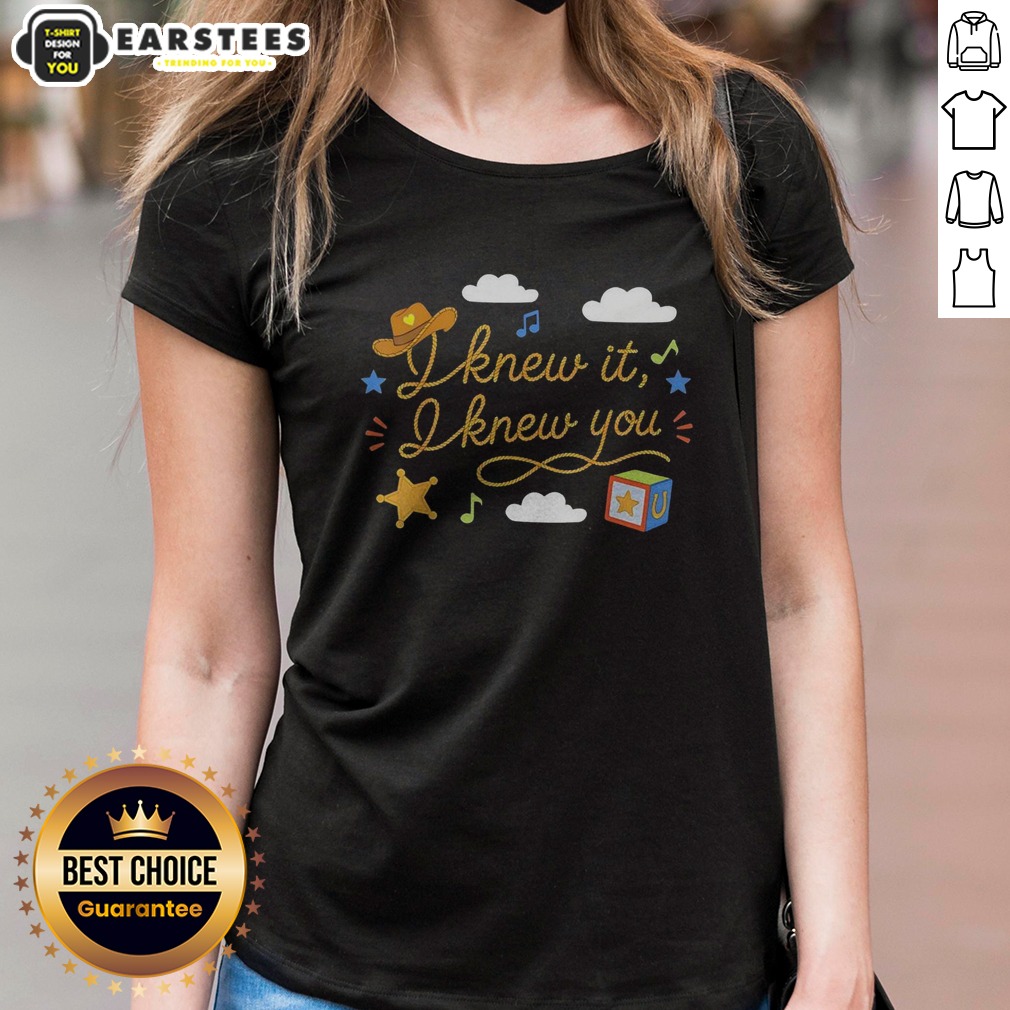 Official I Knew It I Knew You Cowboy Hat Rope Lettering Western Shirt - Image 2