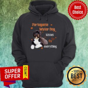 Alternative view of Portuguese Water Dog Kisses Fix Everything Shirt