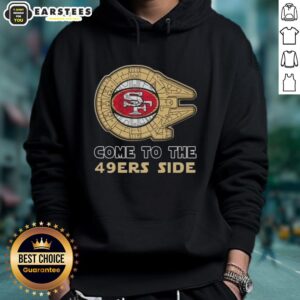 Alternative view of Awesome Star Wars Come To The San Francisco 49ers Side T-Shirt