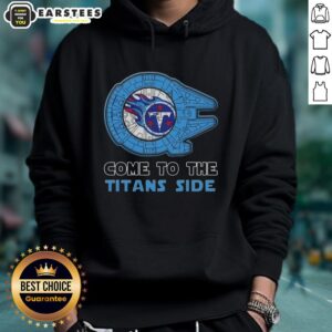 Alternative view of Awesome Star Wars Come To The Tennessee Titans Side T-Shirt