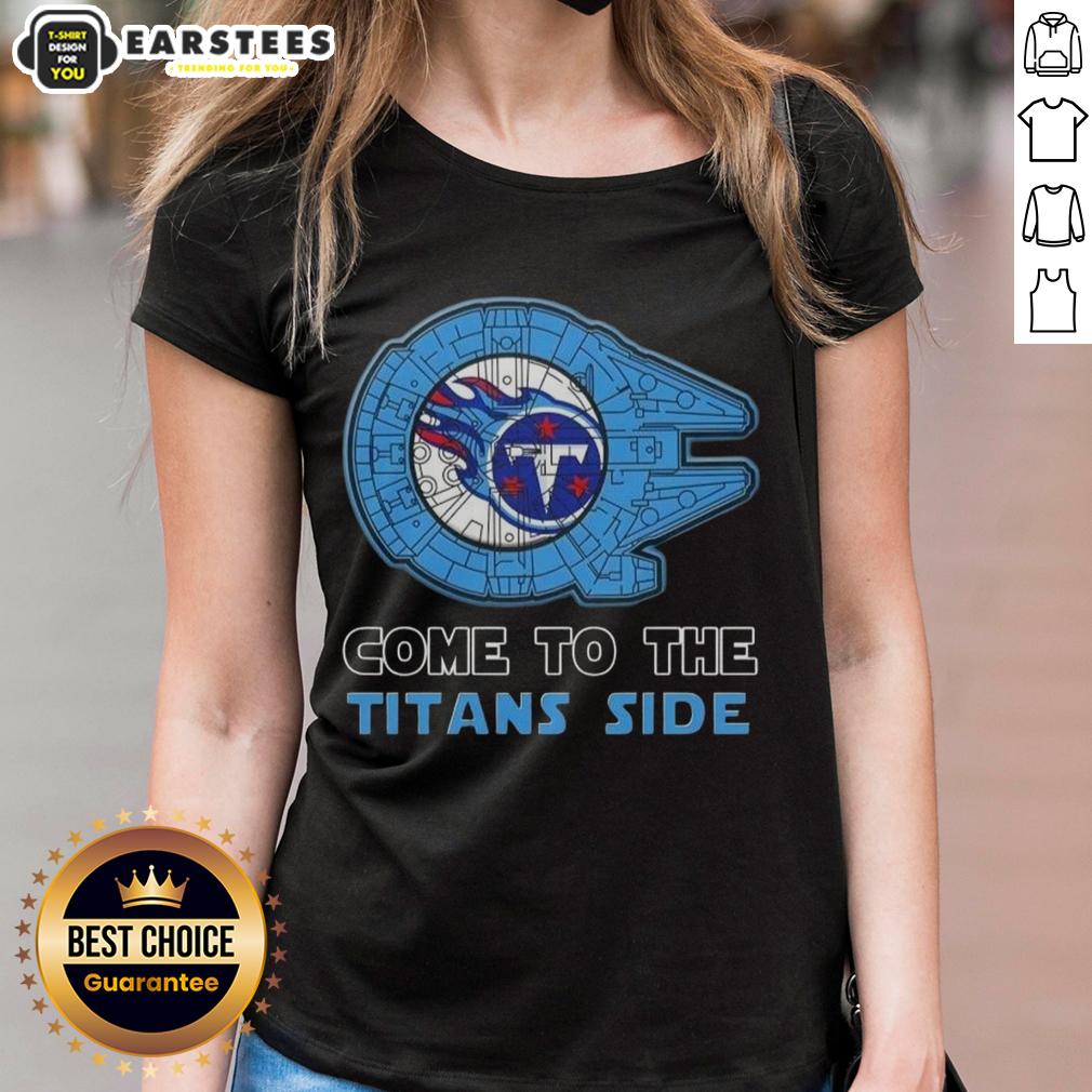 Awesome Star Wars Come To The Tennessee Titans Side T-Shirt - Image 3