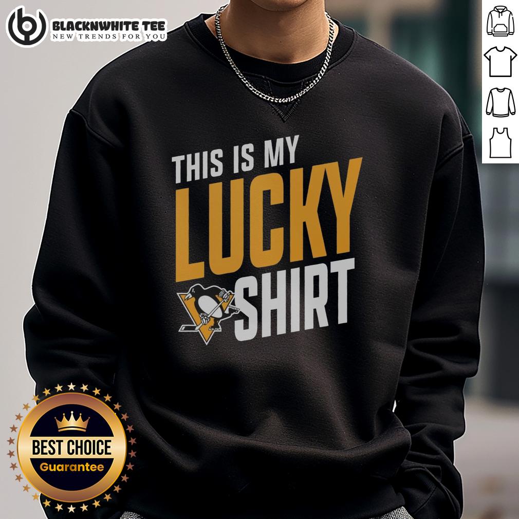 Nice Pittsburgh Penguins This Is My Lucky T-Shirt - Image 5