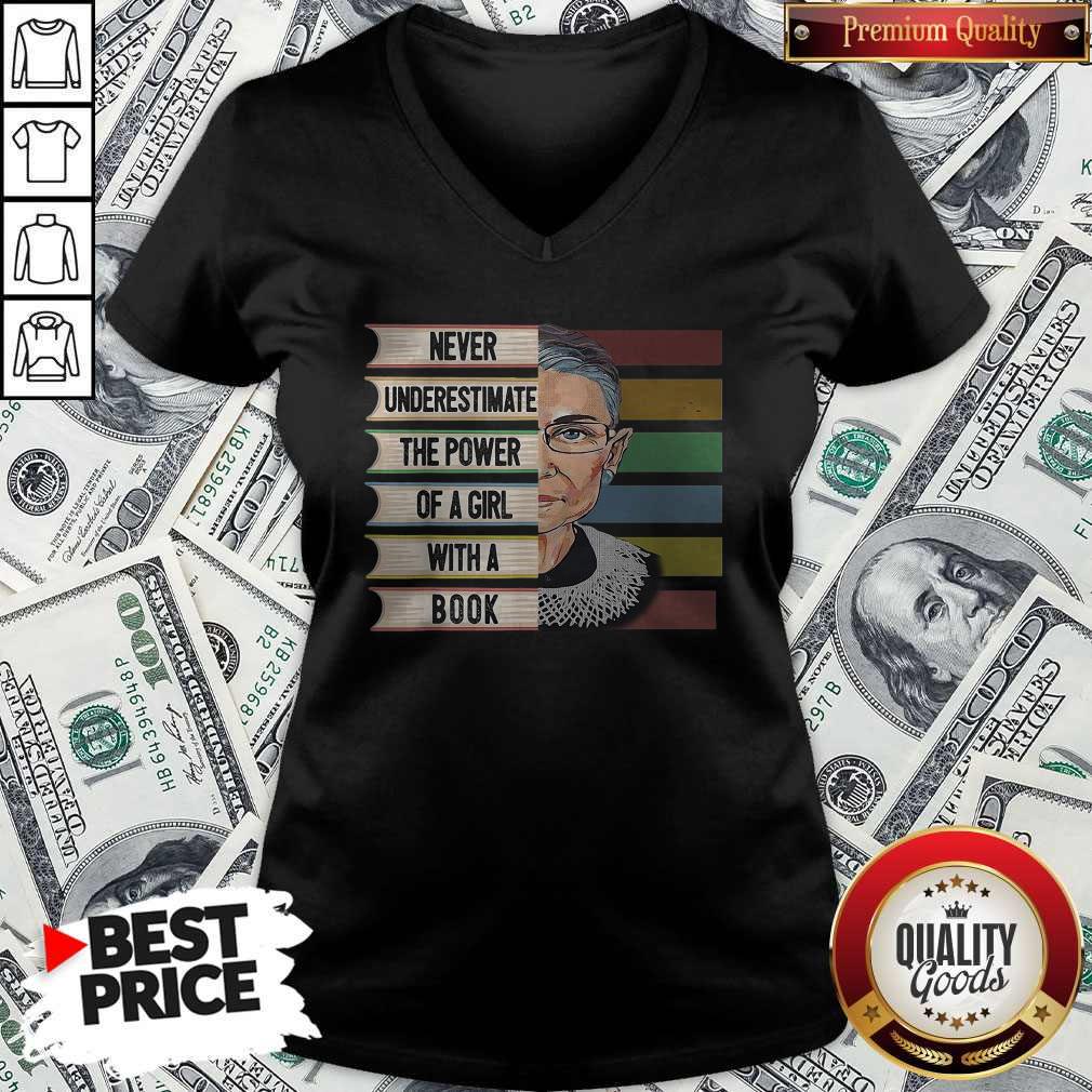 Pretty Never Underestimate The Power Of A Girl With A Book Shirt - Image 3