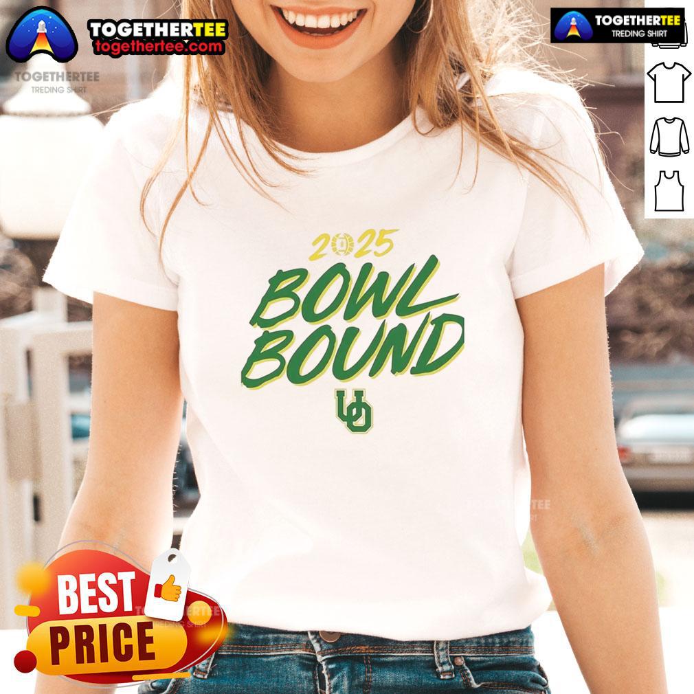 Awesome Oregon Ducks Bowl Bound 2025 T-Shirt - Image 3