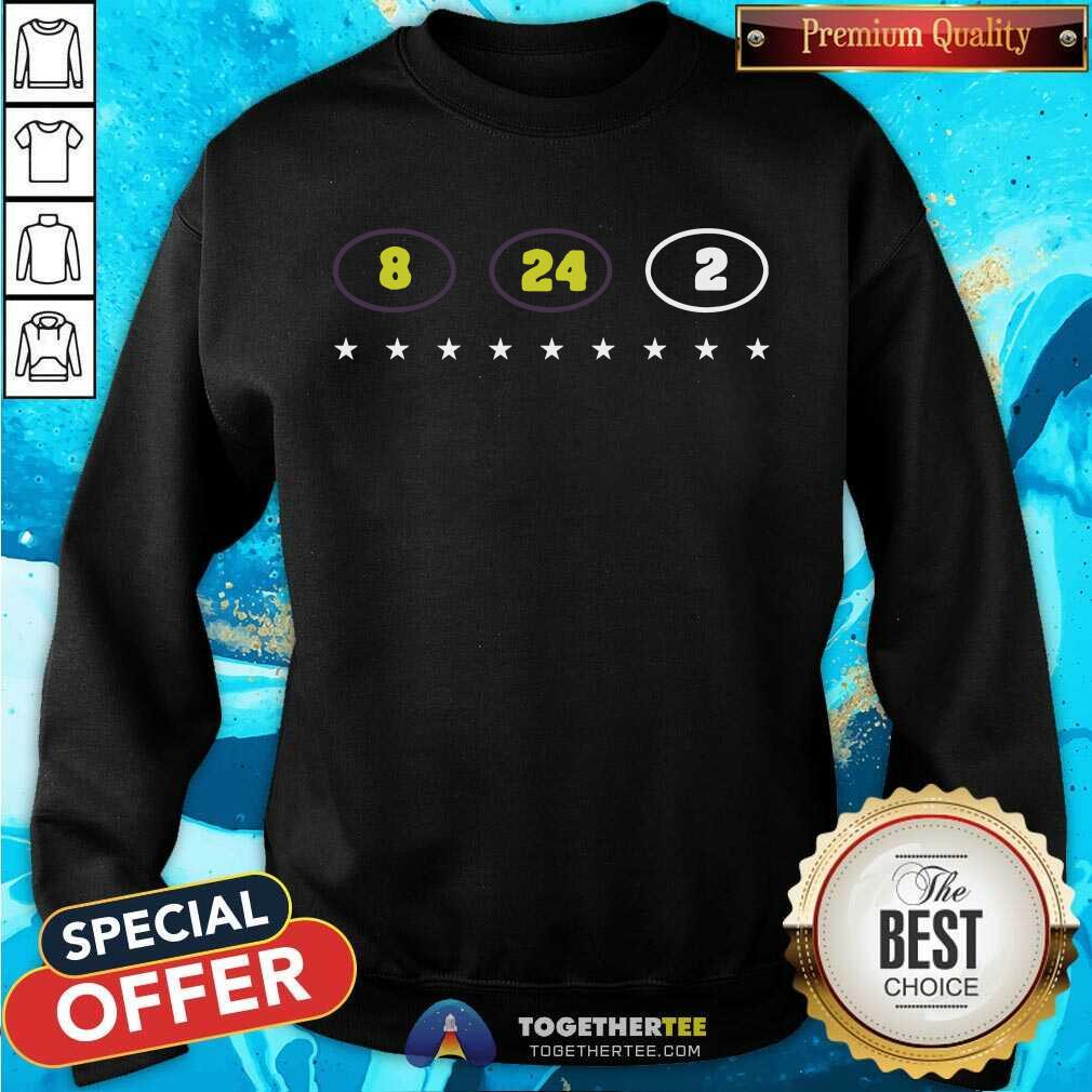 Awesome 8 24 2 Kobe Gianna Bryant Tribute Shirt - Image 4