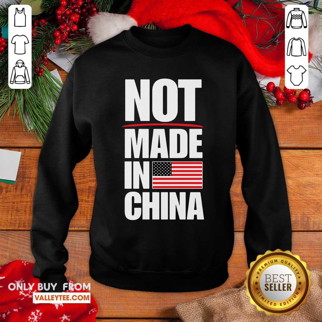 Beautiful Not Made In China American Flag Shirt - Image 2