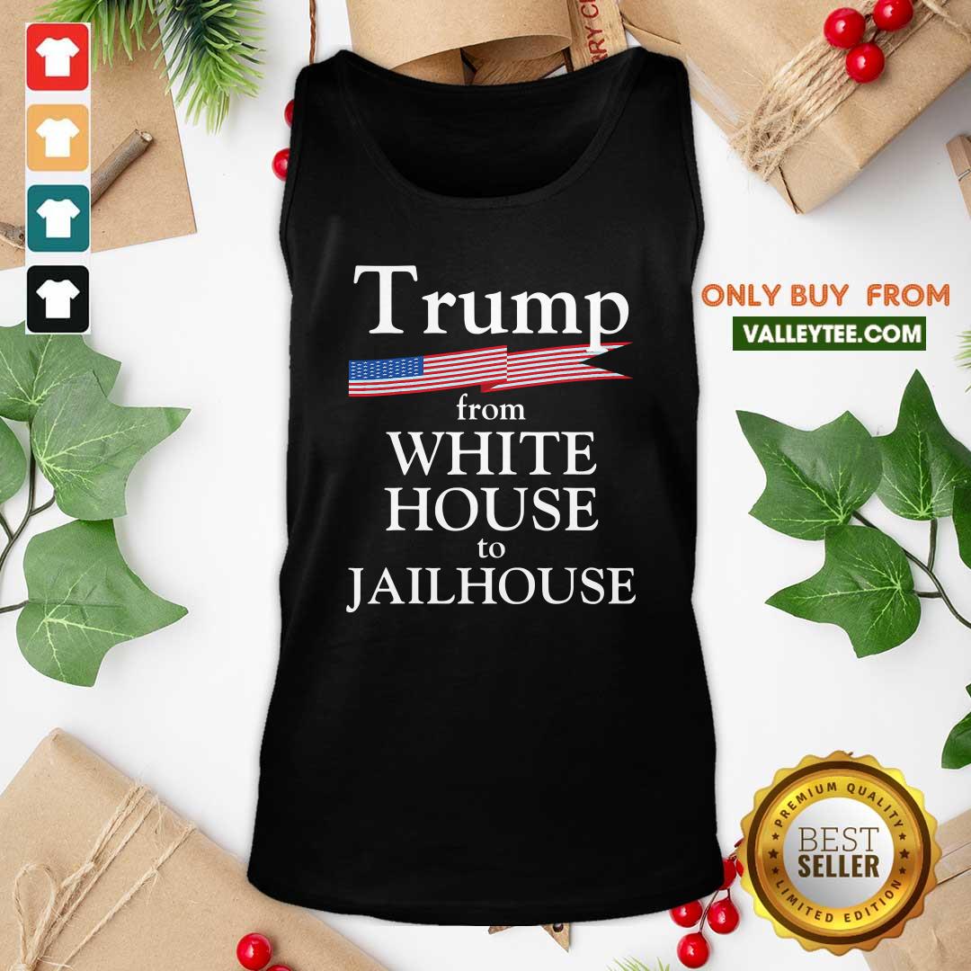 Cool Trump Story From White House To Jailhouse American Flag Shirt - Image 5
