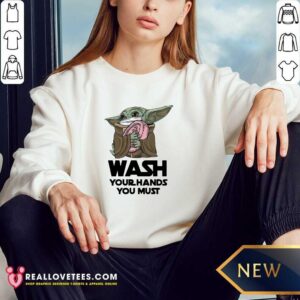 Alternative view of Cute Baby Yoda Wash Your Hands You Must Shirt